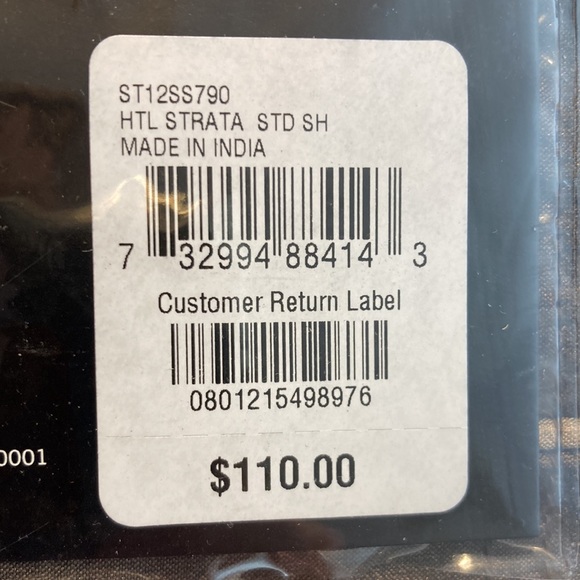 Hotel Collection Strata Standard Pillowsham Constructed Polyester Dk Brown - Picture 8 of 8